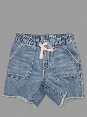 Gap Baby Organic Cotton Utility Denim Shorts